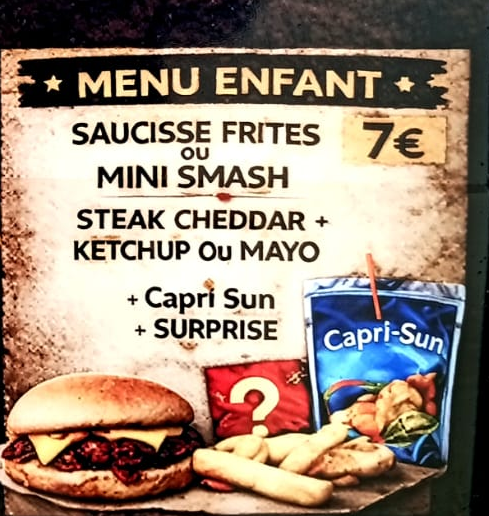 Menu Enfant
